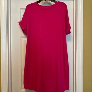 Crown & Ivy Vibrant Pink Mini Dress